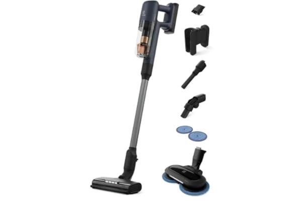 Electrolux  EP71B14WET, Stick vakuum, Poseløs, Blå, 0,3 L, Tør&våd, Cyclonisk