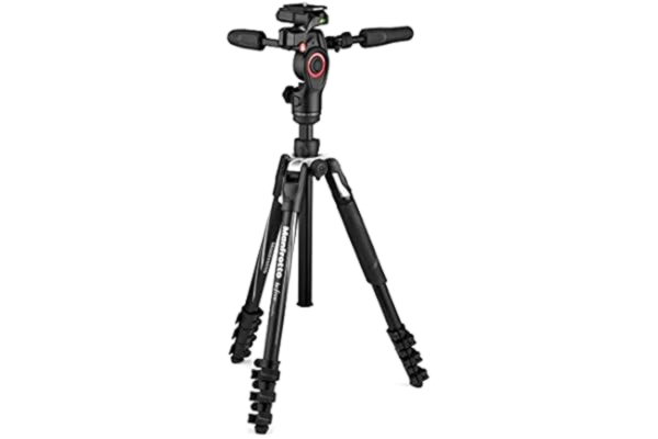 Manfrotto  Befree 3-Way Live Advanced Tripod Kit, Tripod and Fluid Head in Aluminium for Cameras and Camcorders up to 6 kg, Ultra-Compact, Photography Accessories for Content Creation, Photo and Video