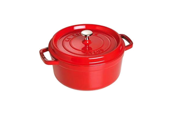 Staub  Rund Gryde 24 cm 3,8 liter Rød