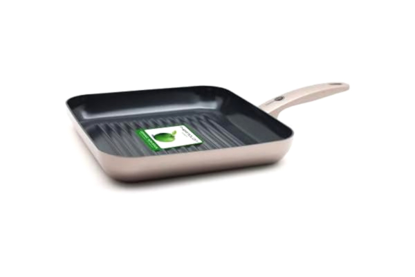 GreenPan  Cambridge Non-Stick 28cm vierkante bakplaat Pan, PFAS vrij, Brons