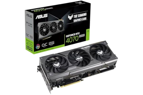 Asus ASUS GeForce RTX 4070 SUPER OC - 12GB GDDR6X RAM - Grafikkort