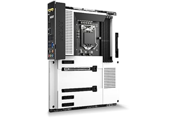 NZXT  N7 Z590 - N7-Z59XT-W1 - Intel Z590 chipset (Supports 11th Gen CPUs) - ATX Gaming Motherboard - Integrated I/O Shield - WiFi 6E connectivity - Bluetooth V5.2 - White