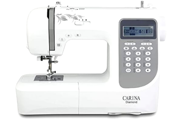 Carina  Diamond - Machine à coudre numérique pour professionnels et avancés avec une grande variété de fonctionnalités pour des travaux de professionnels