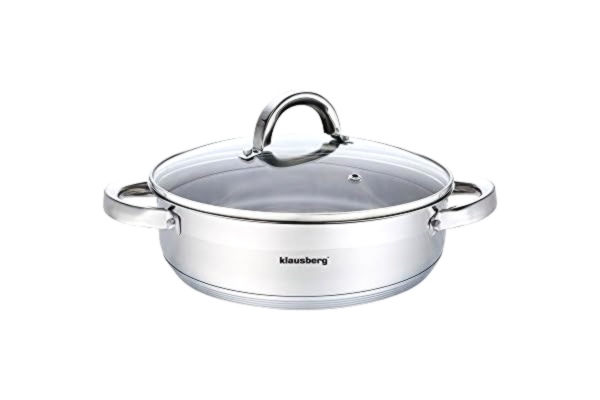 Klausberg GARNEK PŁASKI Z POKRYWĄ 24cm KLAUSBERG KB-7172