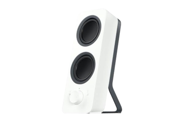 Logitech  Z207 trådlösa Bluetooth-PC-högtalare, stereoljud, 10 watt toppeffekt, 3,5 mm ljudingång, hörlursuttag, multi-enhet, enkel switch, dator/TV/smartphone/surfplatta - Vit