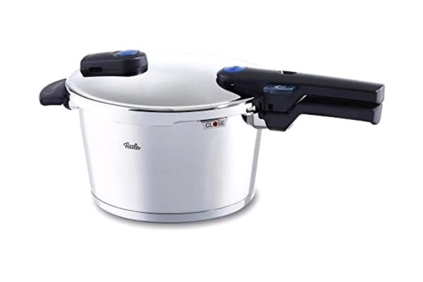 Fissler  vitaquick / Pressure Cooker ( 4,5 L - 22 cm ) Cooking-Pot, Steamer, 2 Cooking Levels, Stainless Steel, Suitable for all types of coookers - Induction, Gas, Glass Ceramic, Electric