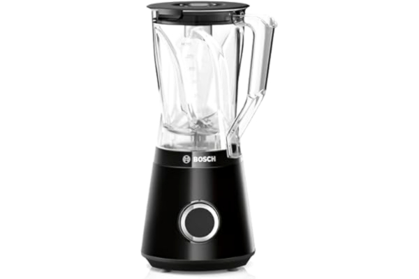 Bosch  Vita Power Serie 4 - Blender för fryst frukt och bär, Tritankanna 1,5 l, kraftfull motor 1200W, diskmaskinssäker mixer, enkel montering, sladdgömma, lång hållbarhet, svart