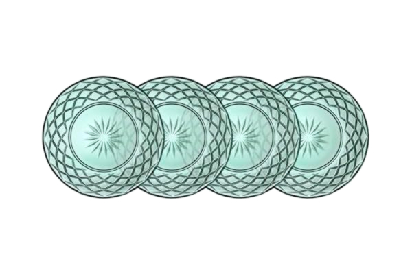 Lyngby Glas  Sorrento Glastallrik Dia 21 cm 4 st Grön