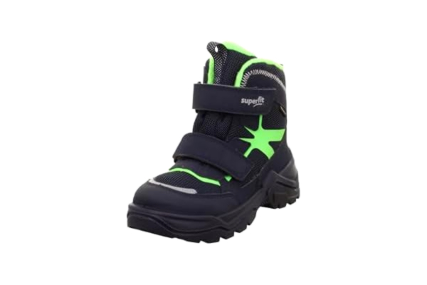 Superfit  Baby Jungen SNOW MAX warm gefütterte Gore-Tex Stiefel, BLAU/HELLGRÜN 8000