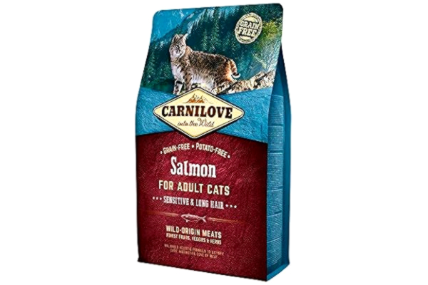 Carnilove  Carnilove Lax Sensitive & Long Hair torrfoder för katter, 400 g, 4 x 100 g, total vikt: 400 g