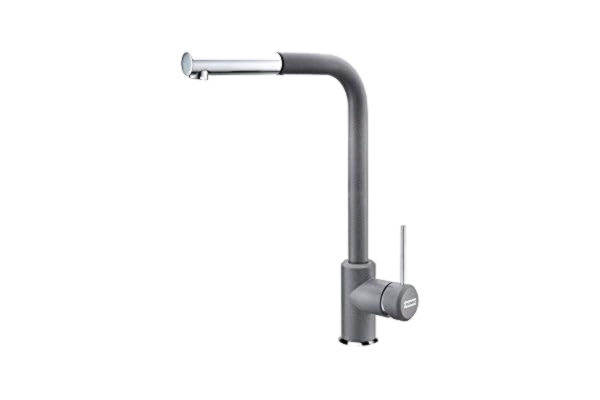 Franke FRANKE; Keukenkraan Sirius Side pull-out (115.0476.824); Kleur : chroom/steengrijs