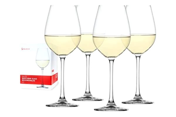 Spiegelau  4-delat vitvinlas-set, vinglas, kristallglas, 465 ml, salute, 4720172