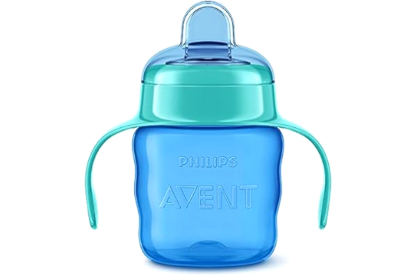Philips  Avent Pipmugg Easy Sip - Mjuk pip - Lätt att dricka ur - Lämplig från 6 m+ - Rymmer 200ml - Tål maskindisk - BPA fri - Blå/turkos - SCF551/05