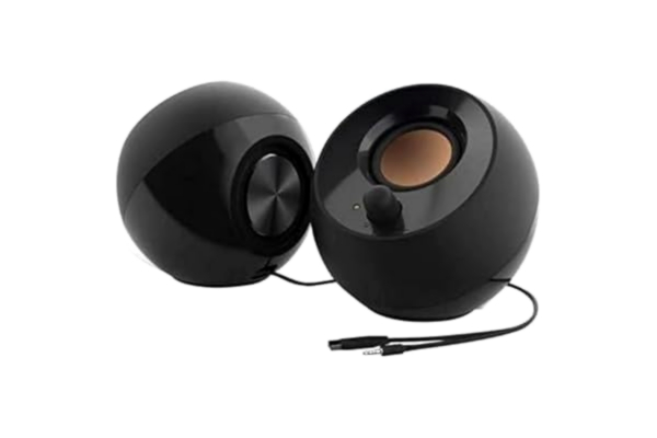 Creative  Pebble Modern USB-drivet 2.0 bordshögtalarsystem och bärbara datorer, Svart