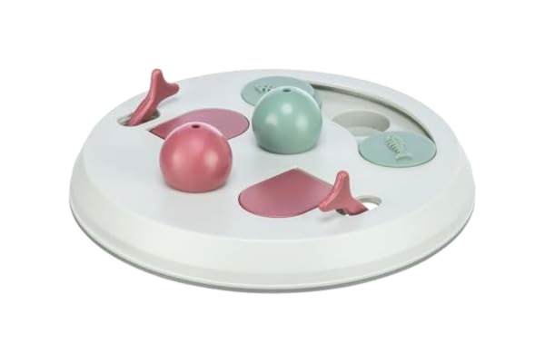 Trixie TRIXIE Kattaktivitet flip-bräda, strategispel för mental stimulering, interaktiv lek för katter, godisdispenser, kattleksak