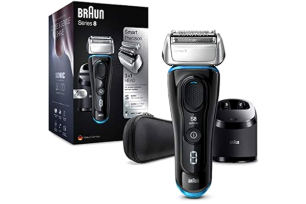 Braun  Series 8 Scheerapparaat Voor Mannen, Volgende Generatie, Clean&Charge-station, Elektrisch Scheerapparaat, 8385cc, Zwart