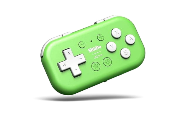 8Bitdo  Micro Bluetooth Gamepad Pocket-sized Mini Controller for Switch, Android, and Raspberry Pi, Support Keyboard Mode (Green)