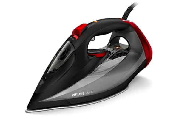 Philips  Azur Steam Iron - 2600W, 50g/min Steam, 250g Steam Boost, SteamGlide Advanced Soleplate, Black (GC4567/80)