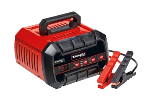 Einhell  Batteriladdare CE-BC 15 M (för gel, AGM, underhållsfria/lågt underhåll blybatterier, 12V, laddningscykel i flera steg, mikroprocessorstyrd och övervakad)