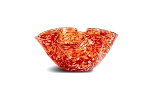 Byon ByON Bowl Cara S flingskål tillverkad av glas, i färg: orange, mått: 17 x 9 cm, 5280605266