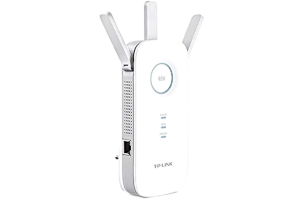 TP-Link  RE450 AC1750 Gigabit Dualband WLAN Repeater (1300 Mbit/s (5 GHz) och 450 Mbit/s (2,4 GHz), AP-läge, signalstyrkeindikator, 1 Gigabit-port, WPS, lämplig för alla WLAN-enheter)