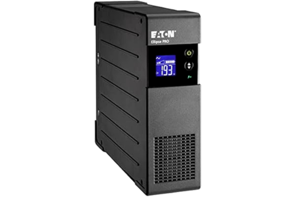 Eaton  Ellipse Pro 650 FR - Line Interactive UPS - 650VA effekt (4 SR-uttag) - spänningsreglering (AVR) - UPS med display och USB-gränssnitt (USB-kabel ingår) - svart (ELP650FR)