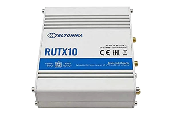 Teltonika  RUTX10 - wireless router - Bluetooth 4.0 802.11a/b/g/n/ac - DIN rail mountable - Wireless router Bluetooth 4.0