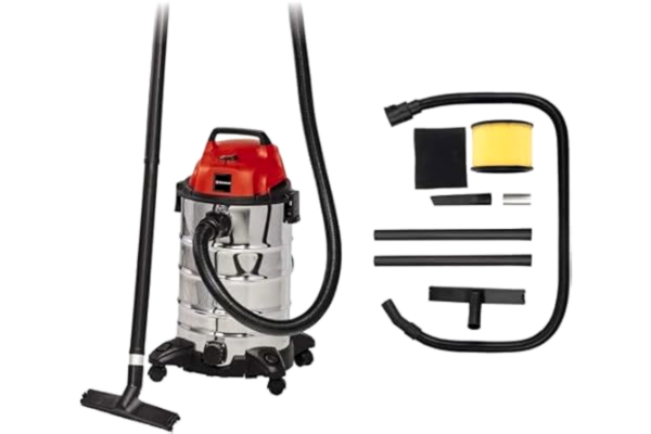 Einhell  Våt- och torrdammsugaren TC-VC 1930 S (1500 W, 30 l tank, blåsanslutning, sugslang 2.5 m, sugrör, inkl. sugmunstycke med kombinationsinsats, långtidsfilter, skumgummifilter)