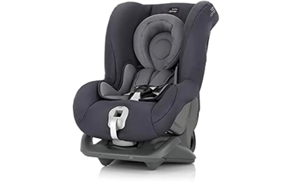 Britax BRITAX RÖMER Siège Auto FIRST CLASS plus, Ceinturé, enfant de 0 à 18kg (Groupe 1) de la naissance à 4 ans, Storm Grey