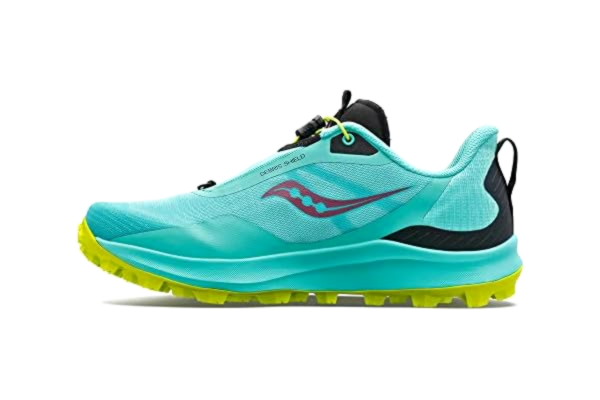 Saucony  Peregrine 12 ST damskie buty do biegania w terenie, jasnoniebieskie, Stop oliwkowy Vizi, 40.5 EU