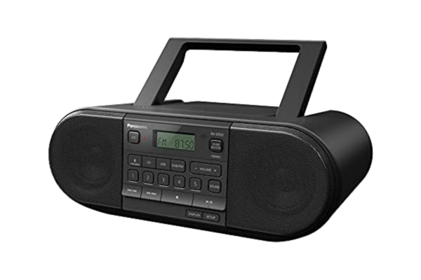 Panasonic  RX-D552E-K CD Boom Box (digital radio DAB+, FM, CD-spelare, USB, Bluetooth, nät- och batteridrift) svart