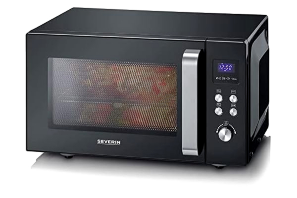 Severin SEVERIN MW 7763 - microwave oven with grill - freestanding - black/stainless steel