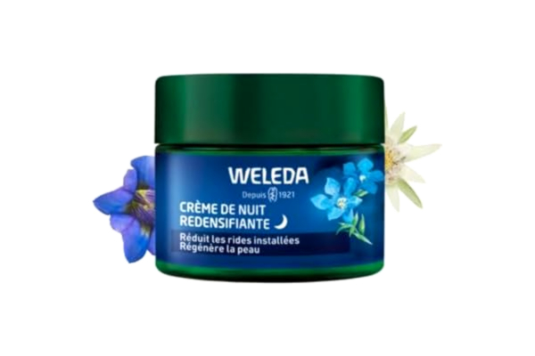 Weleda WELEDA - GENTIANE BLÅ OCH EDELWEISS Redensifiant Night Cream - Redensifierande anti-aging vård från 50 år - mogen hud - NATRUE* - Vegan*** - 40 ml