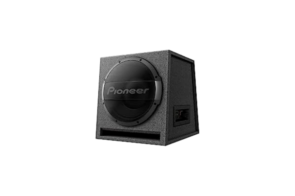 Pioneer  TS-WX1210AH aktiv subwoofer, kraftfull kapslingssubwoofer med 1 500 W maximal effekt, 30 cm subwoofer i MDF-hölje, IMPP-membran, svart, nominell ingångseffekt 600 W