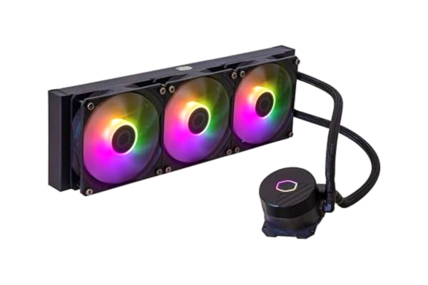 Cooler Master  MasterLiquid 360L Core ARGB CPU-Vätskekylare - Gen S Dubbelkammarpump, Kylare i Toppklass & 3 x 120mm ARGB-Fläktar, LGA 1700 & AM5-Fäste - Svart