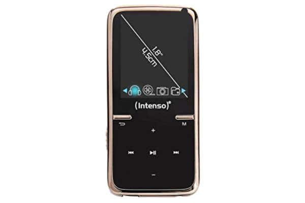 Intenso  Skuter wideo, wyświetlacz LCD 1,8", odtwarzacz wideo, 8 GB, czarny, w zestawie słuchawki stereo