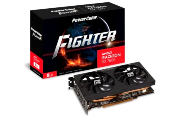 PowerColor  Radeon RX 7600 Fighter - 8GB GDDR6 RAM - Näytönohjaimet