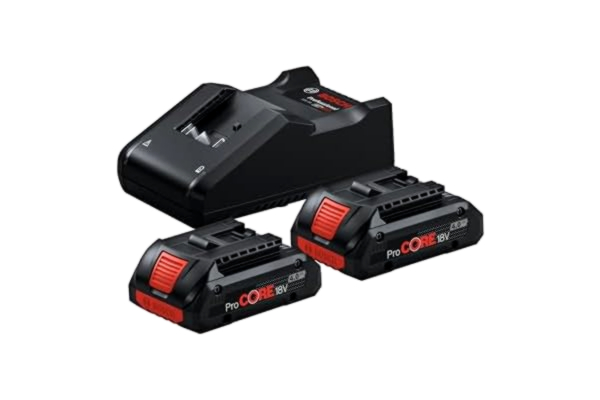 Bosch  Professional 18V System batteriset (2 x 4,0 Ah-batterier + laddare GAL 18V-40, i kartong)