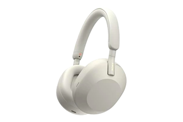 Sony  WH-1000XM5 brusreducerande trådlösa over-ear-hörlurar, bluetooth, tydlig samtalskvalitet, upp till 30 timmars batteritid, snabbladdning, Alexa & Google Assistant, iOS och Android - Silver