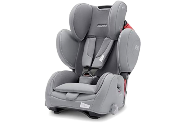 Recaro  Kids, Young Sport Hero Siège Auto Bébé Groupe 1/2/3 (9-36Kg), Confort et Sécurité, Installation Universelle, Inclinable, avec Système de Sécurité Patent Hero, Prime Silent Grey