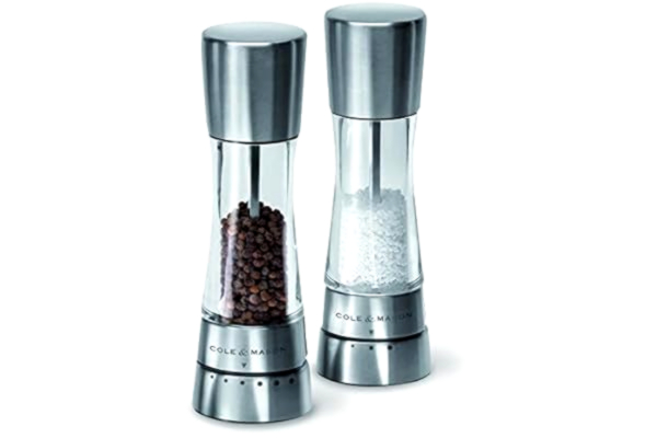 Cole & Mason  Derwent Salt- och Pepparkvarnar, Silver, 19 cm, Paket med 2