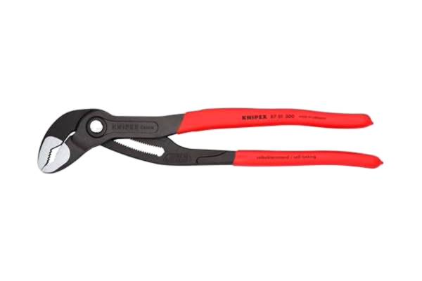 Knipex  Cobra Hightech polygriptång grå, försedd med korrosionsskydd, med plastöverdrag som ger säkert grepp 300 mm 87 01 300