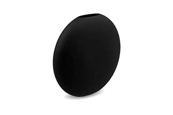 Cooee Design  Vas Pastille av keramik i färgen svart handgjord, diameter: 20 cm, höjd: 19 cm, HI-028-25-BK