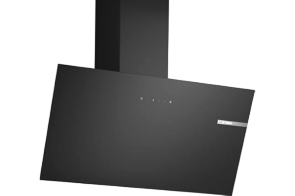 Bosch  DWK85DK60 serie 2-vägg, 80 cm bred, luftcirkulation eller frånluft, tyst motor, Touch Select Basic, LED-belysning, filtermättnad, lätt att rengöra interiör