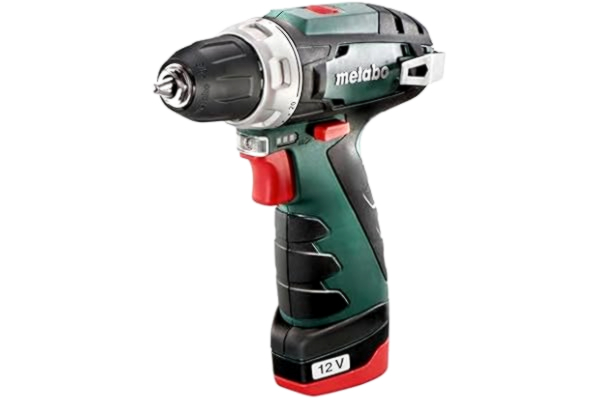 Metabo  PowerMaxx BS Basic sladdlös borr 12 V 2 X Li-Ion laddare LC 12 plastfodral 600984500