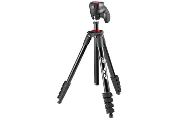 Joby JOBY Kompakt action 61 tum/155 cm DSLR-stativ, 1,5 kg/3,3 lb kapacitet, lätt kamerastativ i aluminium med kulhuvud, 1/4 snabbfrigöringsfäste, bärväska, för CSC, spegelfria kameror, foto och video