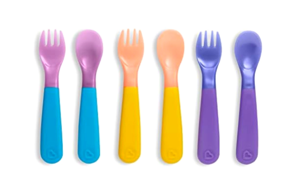 Munchkin  Colour Change Toddler Forks and Spoons, Pack of 6