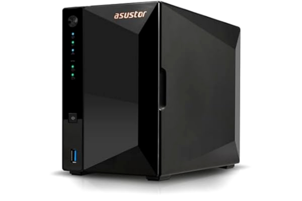 Asustor  Drivestor 2 Pro Gen2 AS3302T v2, NAS-hölje nätverksminne med 2 bay, 1,7 GHz fyrkärnig 2,5 GbE-port, 2 GB RAM DDR4, nätverksansluten lagring för molnminne (disklös)