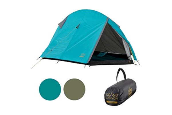 Grand Canyon  CARDOVA 1 - tunnel tent for 1-2 persons | ultra-light, waterproof, small pack size | tent for trekking, camping, outdoor | Blue Grass