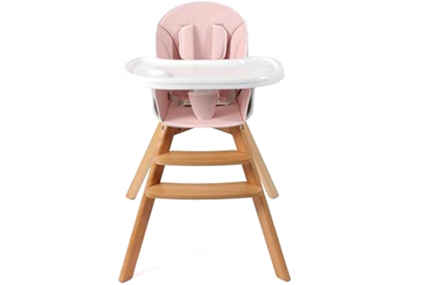 Chic 4 Baby CHIC 4 BABY Fiete 332 81 Chaise haute en bois pour enfant Rose 6,1 kg